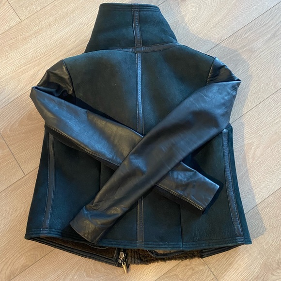 Kookai black leather jacket size 34 - Picture 5 of 6